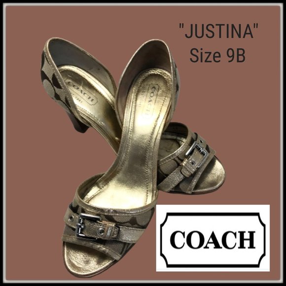 Coach Shoes - Coach "Justina" Heels Size 9B